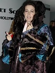 Sean Young modelling the Brocade Coat